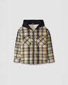 Sobrecamisa Con Hoodie Cuadros,ARENA